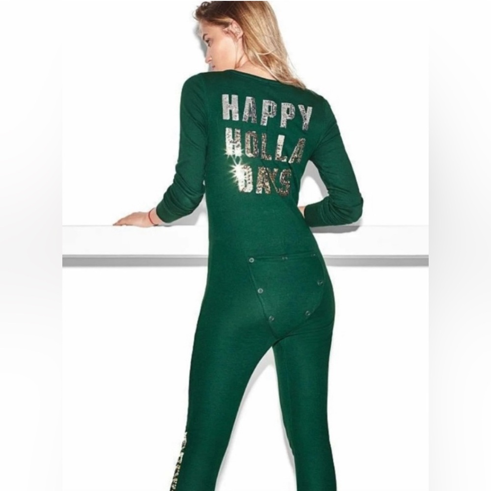Victoria’s Secret “Happy Holla Days” Onsie Pajamas